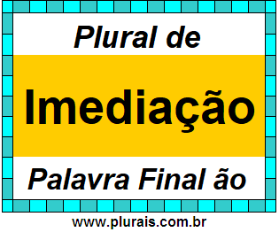 Plural de Imediação