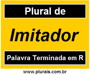 Plural de Imitador