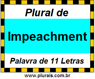 Plural de Impeachment