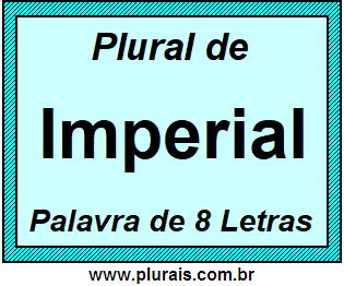 Plural de Imperial