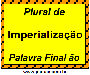 Plural de Imperialização