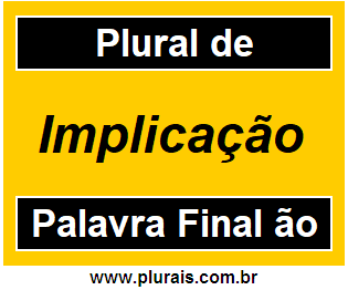 Plural de Implicação