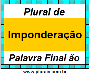 Plural de Imponderação