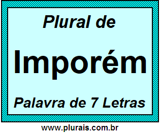 Plural de Imporém