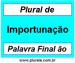 Plural de Importunação