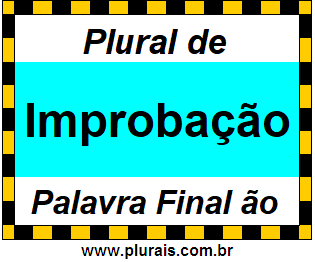 Plural de Improbação