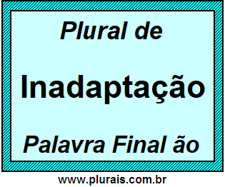 Plural de Inadaptação