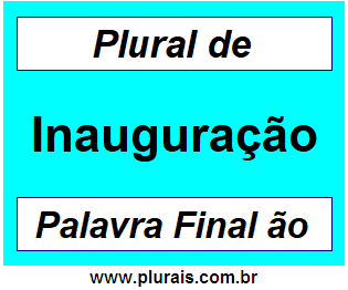 Plural de Inauguração