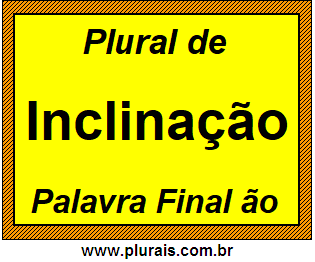 Plural de Inclinação