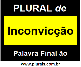 Plural de Inconvicção