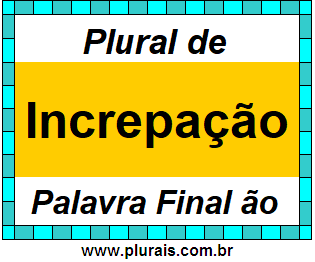 Plural de Increpação