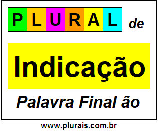 Plural de Indicação