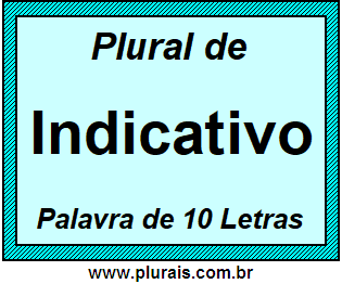 Plural de Indicativo