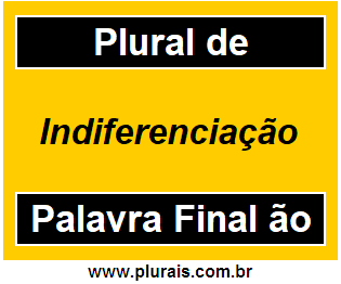 Plural de Indiferenciação