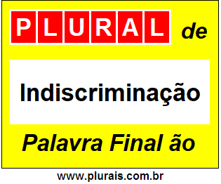 Plural de Indiscriminação