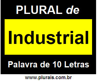 Plural de Industrial
