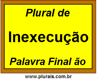 Plural de Inexecução