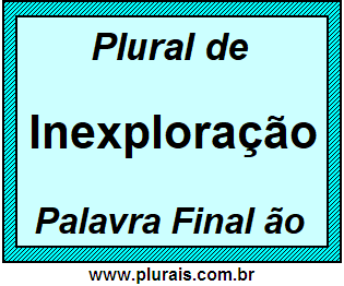 Plural de Inexploração