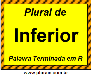 Plural de Inferior