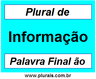 Plural de Informação