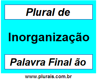 Plural de Inorganização