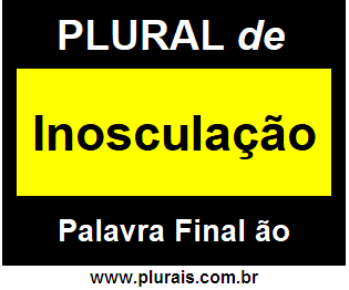 Plural de Inosculação