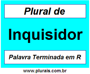 Plural de Inquisidor