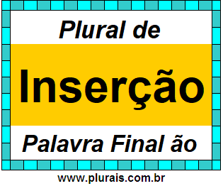 Plural de Inserção