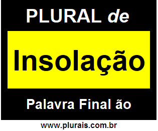 Plural de Insolação