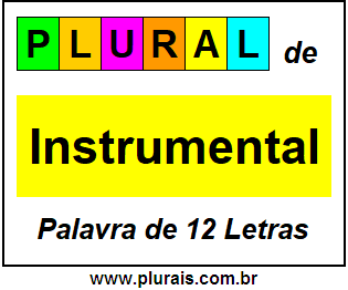 Plural de Instrumental