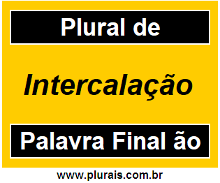 Plural de Intercalação