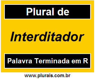 Plural de Interditador