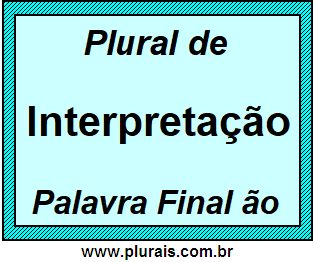 Plural de Interpretação