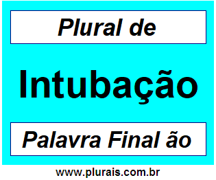 Plural de Intubação