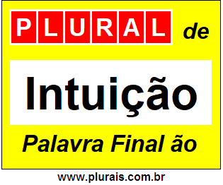 Plural de Intuição