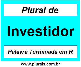 Plural de Investidor