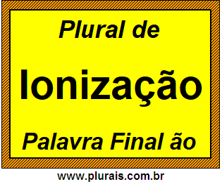 Plural de Ionização