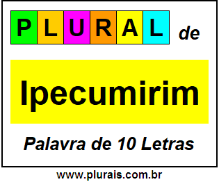 Plural de Ipecumirim