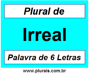 Plural de Irreal