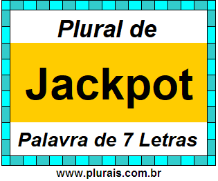 Plural de Jackpot