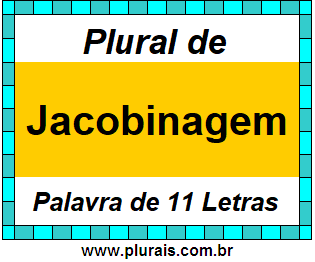 Plural de Jacobinagem