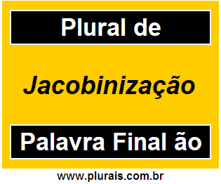 Plural de Jacobinização