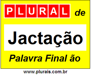 Plural de Jactação