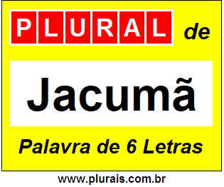 Plural de Jacumã