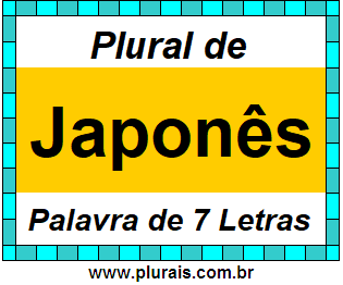 Plural de Japonês