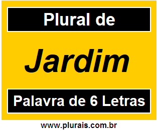 Plural de Jardim