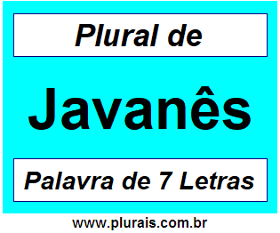 Plural de Javanês