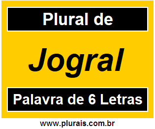 Plural de Jogral