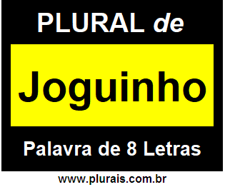 Plural de Joguinho