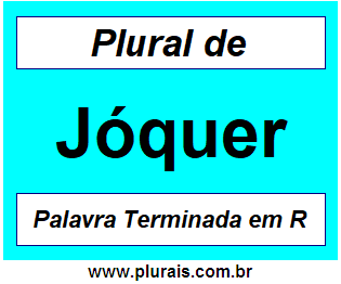 Plural de Jóquer